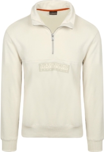 Napapijri Half-Zip Sweater Off – Heren Quarter zip Wit