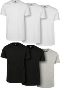 Urban Classics Basic 6-Pack Heren T-shirt XXL Multicolours Multicolor