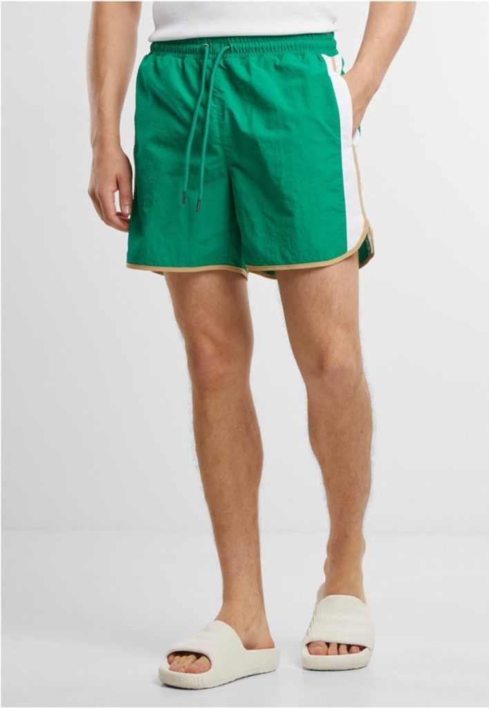 Urban Classics Retro Look Zwemshorts L Groen