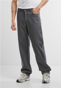 Urban Classics Straight Fit Jeans donkergrijs W36L34 Katoen Basics