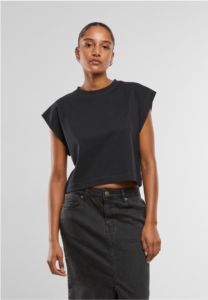 Urban Classics Oversized Boxy Heavy Crop top 5XL Zwart