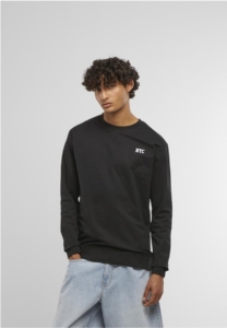 Mister Tee NYC Wording EMB Light Crewneck sweater/trui M Zwart