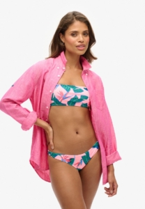 Superdry Tropical Cheeky Bikinibroekje Veelkleurig L Vrouw Roze