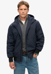 Superdry Surplus Nylon bomberjack met capuchon Heren Buitenjassen Marineblauw