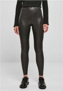 Urban Classics High Waist Glamour sparklingblack Legging XL Zwart