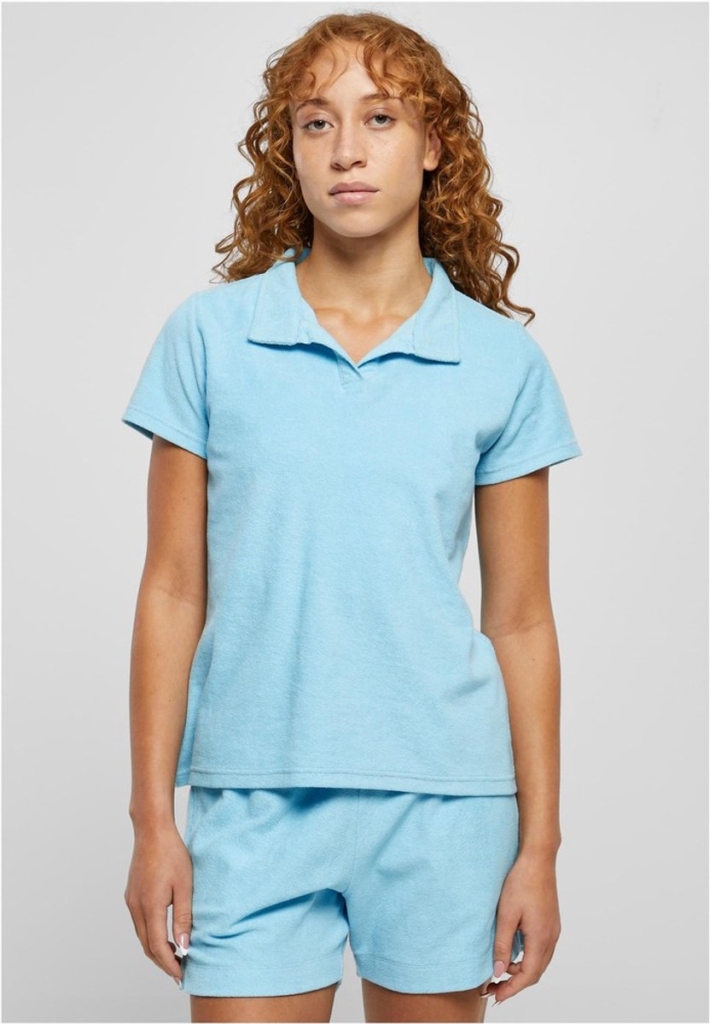 Urban Classics Towel Polo Top XXL Blauw
