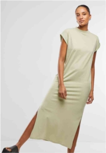 Urban Classics Long Extended Shoulder Lange jurk XL Groen