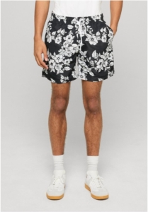 Urban Classics Pattern Zwemshorts M Zwart