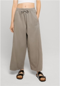 Urban Classics Barrel Cropped Cotton Wijde broek XL Grijs