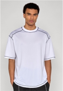Urban Classics Oversized Closehole Mesh Heren Tshirt XL Wit