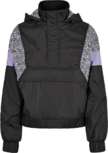 Urban Classics AOP Mixed /zebra Pullover Jas 4XL Zwart