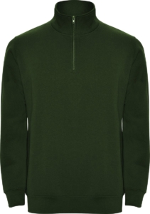 Fles Groene sweater met halve rits model Aneto merk Roly