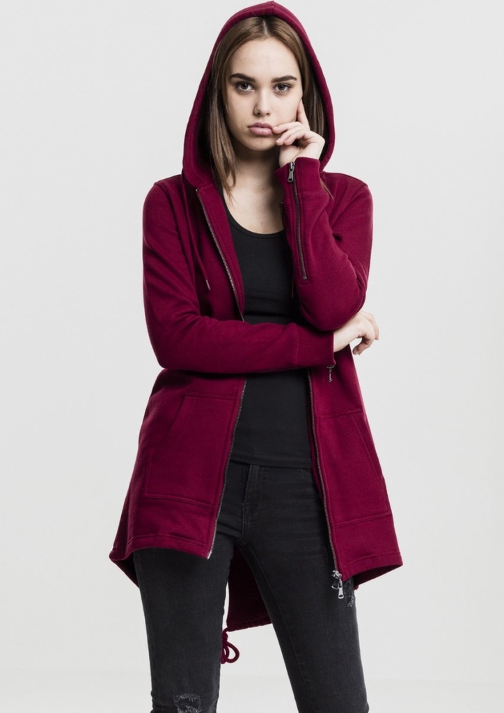 Urban Classics Parka Dames Vest met capuchon – XS Rood