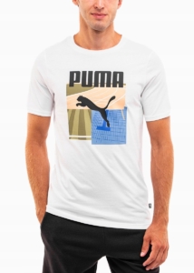 PUMA T-shirt Heren – Katoen Wit