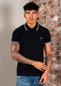 Fred Perry Twin tipped fred perry shirt seagrass Blauw