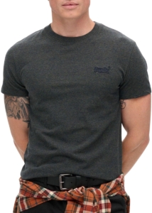 Superdry ESSENTIAL LOGO EMB TEE Heren T-shirt 2XL Grijs