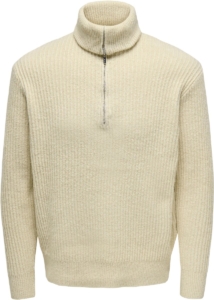 Only & Sons Frame Trui Heren Sweater Oatmeal Beige