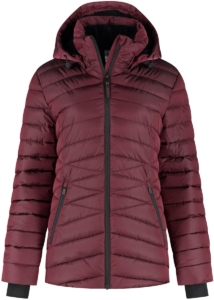 Kjelvik Yvon Dames Outdoorjas Burgundy Bordeauxrood