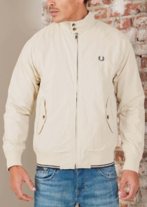 Fred Perry Crinkle harrington jacket Oatmeal