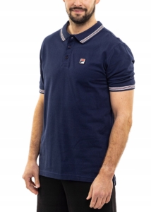 Fila Poloshirt Heren – Katoen Blauw