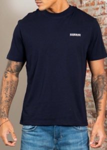 Napapijri T-Shirt S-Small Box Ss NP0A88TR Marine-XL Blauw