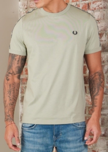 Fred Perry Contrast tape ringer t-shirt Seagrass