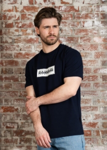 Graphic Tee Short Sleeve Crew T-Shirts Blauw