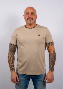 Fredperry Fp T-Shirt Met Twin Tipped Fashion Wear Volwassen Ander