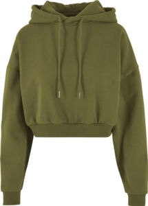 Urban Classics Heavy Crop Hoodie XL Olijfgroen
