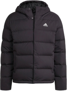 adidas Sportswear Helionic Donsjack met Capuchon Heren – S Zwart