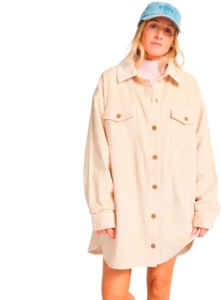 Billabong Winter Ocean Korte Jurk Met Lange Mouwen XS Vrouw Wit