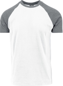 Urban Classics Raglan Contrast Tee Heren T-shirt – 4XL Grijs