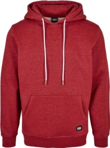 Urban Classics Basic Melange Hoodie/trui XS Rood