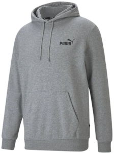 Puma Ess Small Logo Hoodie M Man Vrouw Grijs