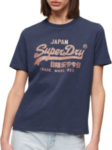 Superdry Metallic Shirt Dames 36 Oranje