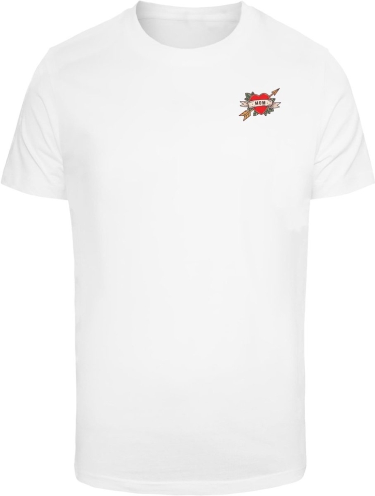 Mister Tee Mom Heart Heren Tshirt XL Wit