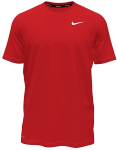 Nike heren zwemshirt essential hydroguard Rood