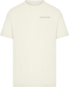 Mister Tee Take It Easy Plants Heren Tshirt XXL Creme