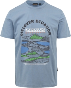 Napapijri Sangay T-shirt Lichtblauw – Heren Casual T-shirts