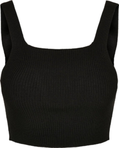 Urban Classics Knit Crop top XXL Zwart