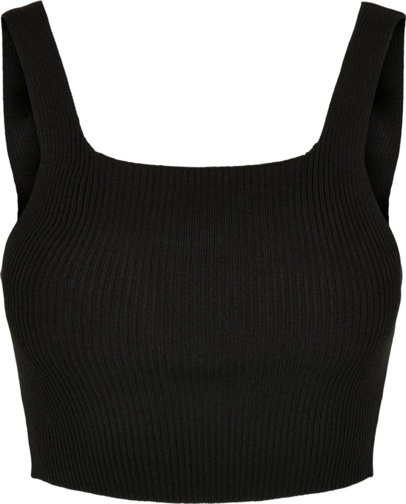 Urban Classics Knit Crop top XXL Zwart