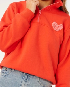 Rip Curl RC Heart Half ZIP Fleece Rood