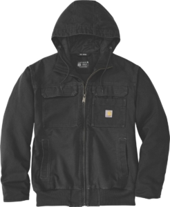 Carhartt Whased Duck Insulated Active Jas S Man Zwart