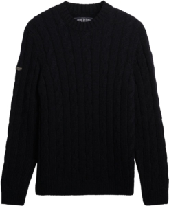 Superdry JACOB CABLE JUMPER Heren Trui Eclipse Marineblauw
