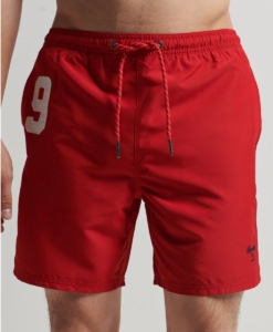 Superdry Gerecyclede Polo zwemshort Heren Zwembroeken Rood