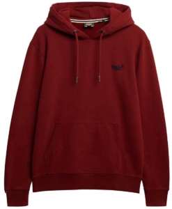 Superdry Essential Logo Hoodie Heren Hoodies Rood