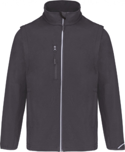PROACT® Softshell met afritsbare mouwen PA323 Titanium