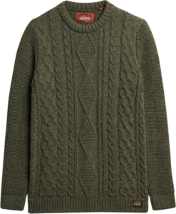 Superdry JACOB CABLE JUMPER Heren Trui Groen