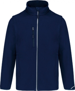 PROACT® Softshell met afritsbare mouwen PA323 Blauw