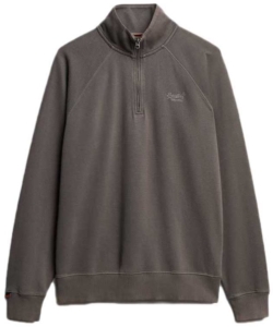 Superdry Essential Logo Sweatshirt Met Halve Rits M Man Grijs